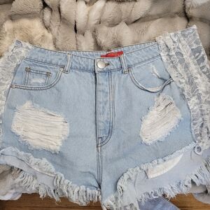 Caffeine blue jean shorts sz.lg.